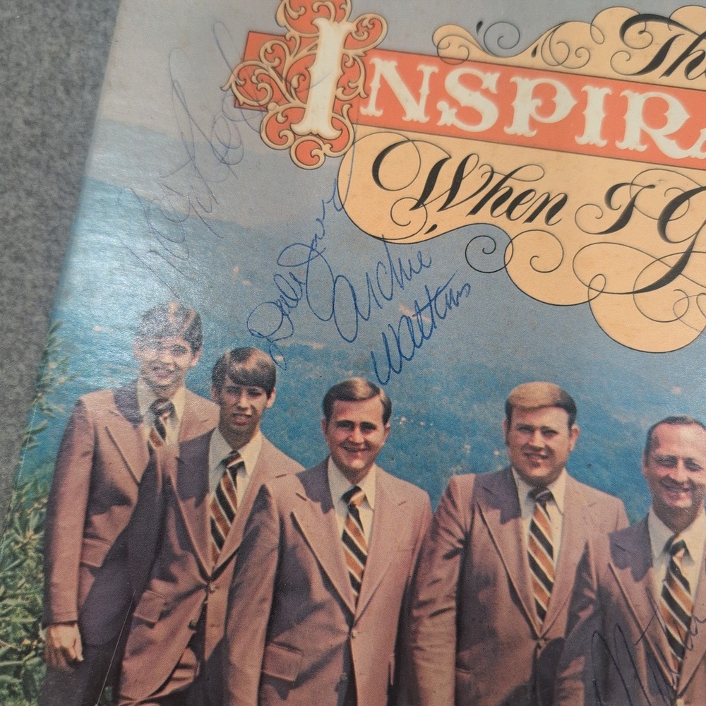 The Inspirations When I Get Home Signed Vinyl LP Canaan Records CAS-9819-LP 1977 - Picture 2 of 4